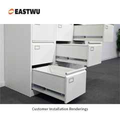 Blue Zinc Three Fold Heavy Duty Drawer Slide Cold-rolled steel Closed Length 250-1800mm （10"-72"）