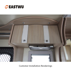 Chrome RV Caravan Campervan Kitchen Cupboard Cabinet Drawer Hardware Pulls Knobs Handles Catches Keyless Large Push button Latch Lock Cut Out 26mm