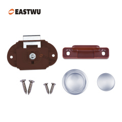 Pearl Chrome RV Caravan Campervan Kitchen Cupboard Cabinet Drawer Hardware Pulls Knobs Handles Catches Keyless Large Push button Latch Lock Cut Out 26mm