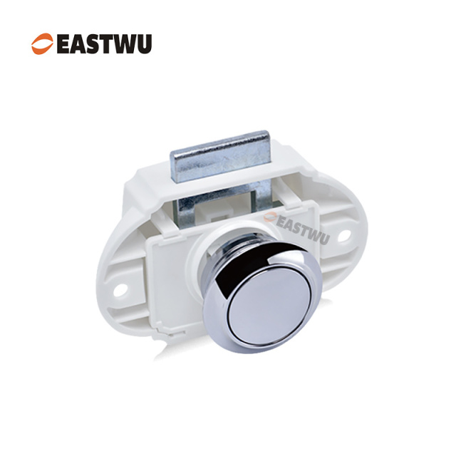 Caravan Campervan RV Push locks Kitchen Cupboard Cabinet Drawer Hardware Pulls Knobs Handles Catches Keyless Large Push button Latch Lock Cut Out 26mm