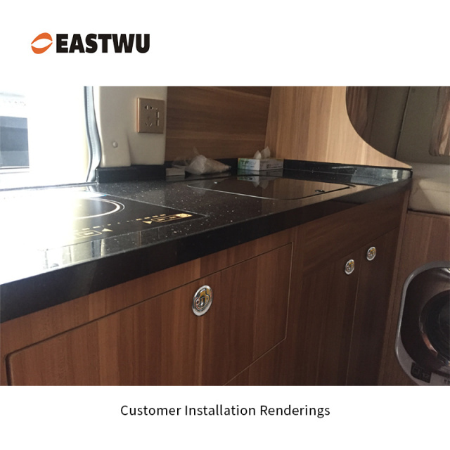 Chrome SUS316 Toilet Door Lock Cut Out φ50mm