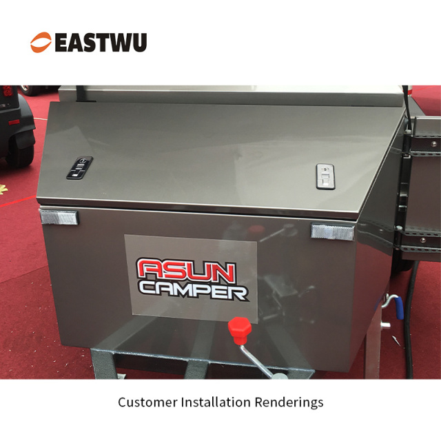 Chrome Keyed Alike Trailer Tool Box Small Compression Lock Cut Out 70*25mm