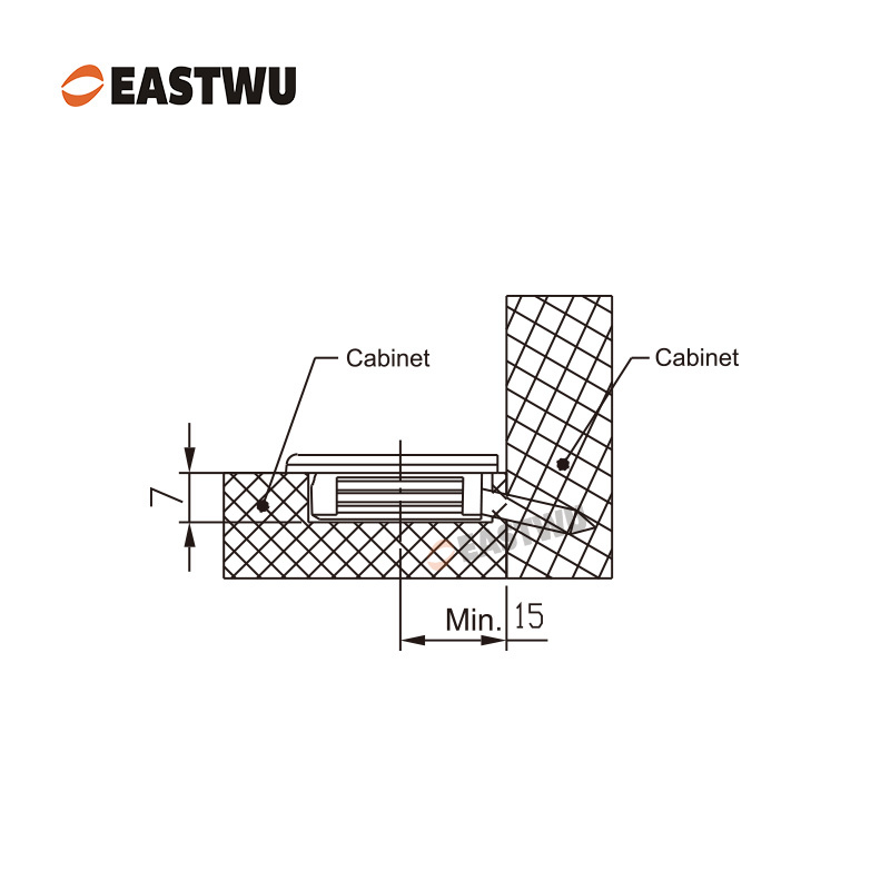 Eastwu Coffee cover as a spare part for CARAVAN RV MOTORHOME furniture cabinet connector