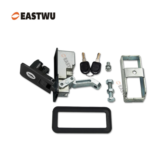 Matt Black Keyed Alike Trailer Tool Box Large Compression Lock Pressure Lever Lock