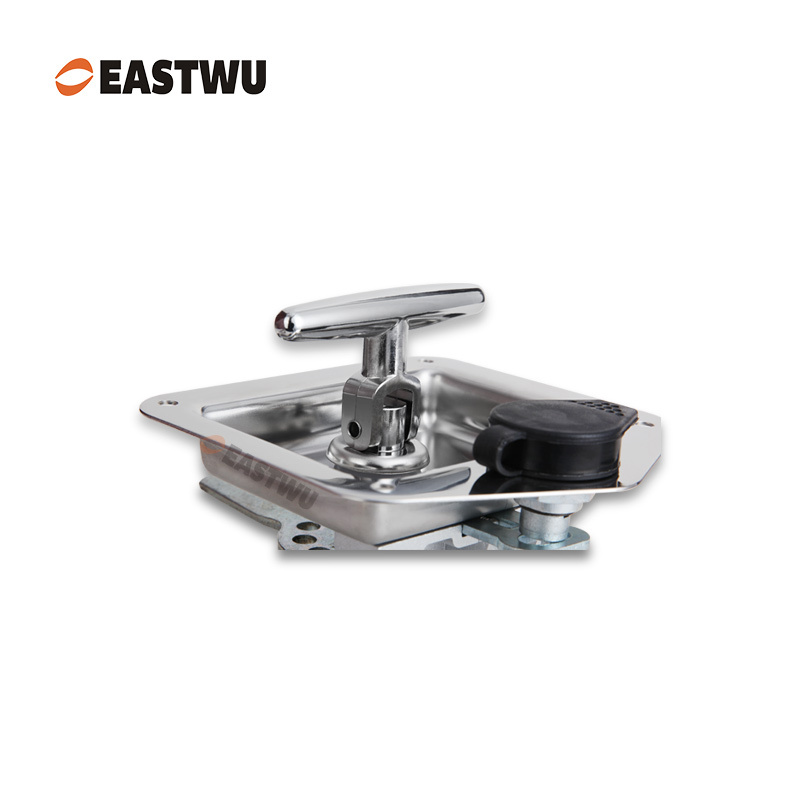 SUS304 Keyed Alike Trailer Lock Cut Out 102*93mm