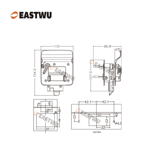 Matt Black Keyed Alike Caravan RV Motorhome Door Lock