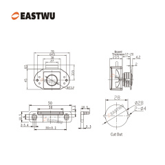Brushed Nickel Caravan RV Motorhome Camper Van Cabinet Cupboard Storage Metal Push Button Handle Knob Latch Lock