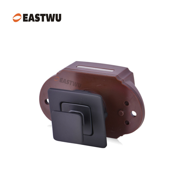 Matt Black RV Cabinet Cupboard Storage Metal Push Button Lock