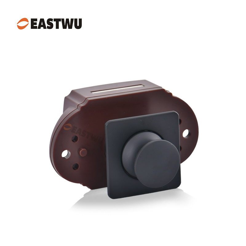 Matt Black Caravan RV Motorhome Camper Van Cabinet Cupboard Storage Metal Push Button Handle Knob Latch Lock