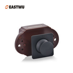 Matt Black Caravan RV Motorhome Camper Van Cabinet Cupboard Storage Metal Push Button Handle Knob Latch Lock