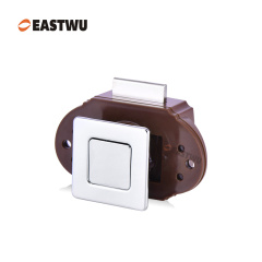 Chrome Caravan RV Motorhome Camper Van Cabinet Cupboard Storage Metal Push Button Handle Knob Latch Lock