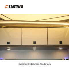 Matt Black RV Cabinet Cupboard Storage Metal Push Button Lock