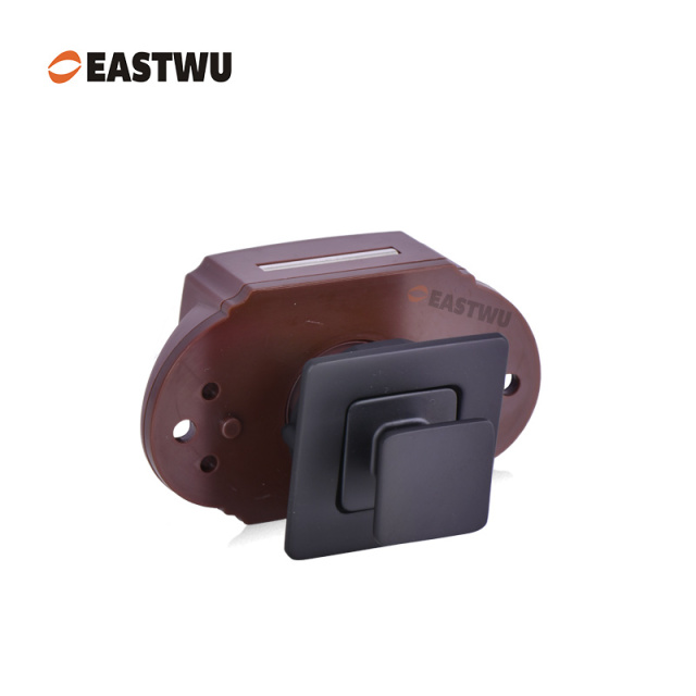 Matt Black RV Cabinet Cupboard Storage Metal Push Button Lock