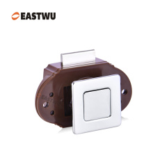 Chrome Caravan RV Motorhome Camper Van Cabinet Cupboard Storage Metal Push Button Handle Knob Latch Lock