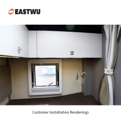 Chrome Caravan RV Motorhome Camper Van Cabinet Cupboard Storage Metal Push Button Handle Knob Latch Lock