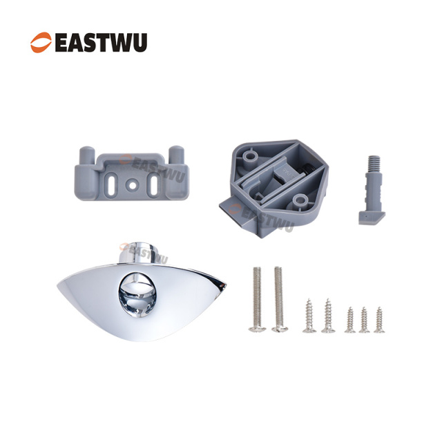 Chrome Zinc Alloy Pull Type Cupboard Door Metal Handle Lock