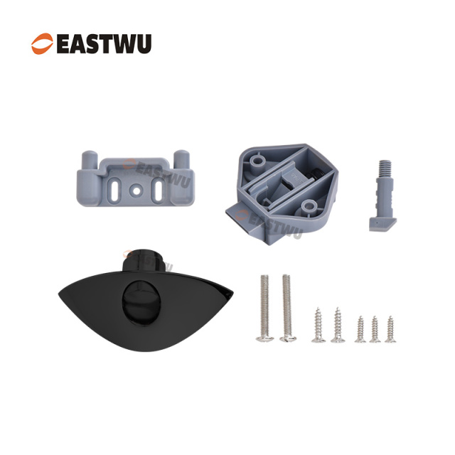 Matt Black Zinc Alloy Pull Type Cupboard Door Metal Handle Lock