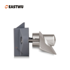 Brushed Nickel Zinc Alloy Pull Type Cupboard Door Metal Handle Lock