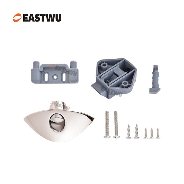 Brushed Nickel Zinc Alloy Pull Type Cupboard Door Metal Handle Lock