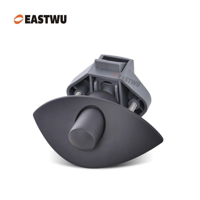 Matt Black Zinc Alloy Pull Type Cupboard Door Metal Handle Lock