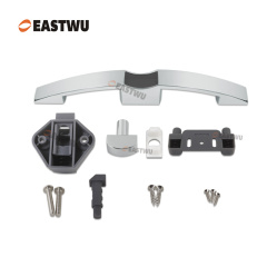 Chrome Zinc Alloy Push Type Cupboard Door Metal Handle Lock C.C.160mm