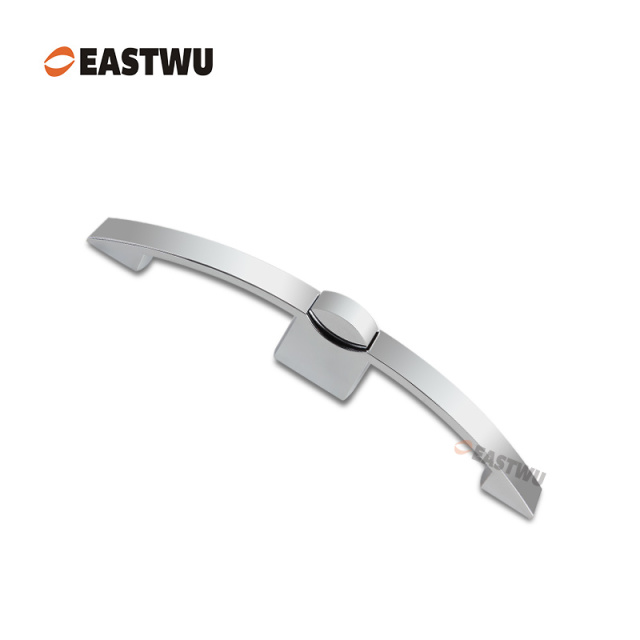 Chrome Zinc Alloy Push Type Cupboard Door Metal Handle Lock C.C.160mm