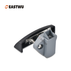 Matt Black Zinc Alloy Pull Type Cupboard Door Metal Handle Lock