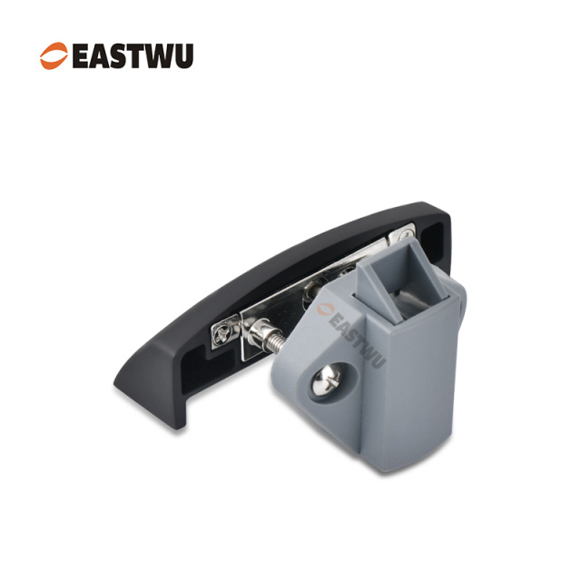 Matt Black Zinc Alloy Pull Type Cupboard Door Metal Handle Lock