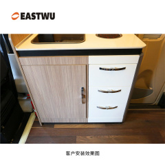 Brushed Nickel Zinc Alloy Push Type Cupboard Door Metal Handle Lock C.C.128mm