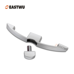 Chrome Zinc Alloy Push Type Cupboard Door Metal Handle Lock C.C.160mm