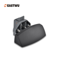 Matt Black Zinc Alloy Pull Type Cupboard Door Metal Handle Lock