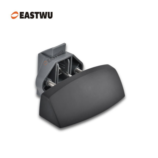 Matt Black Zinc Alloy Pull Type Cupboard Door Metal Handle Lock