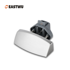 Brushed Nickel Zinc Alloy Pull Type Cupboard Door Metal Handle Lock