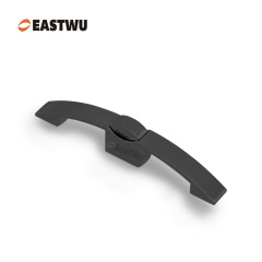 Matt Black Zinc Alloy Push Type Cupboard Door Metal Handle Lock C.C.128mm