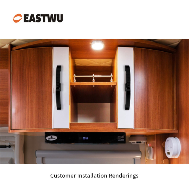 Matt Black Zinc Alloy Push Type Cupboard Door Metal Handle Lock C.C.160mm