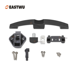 Matt Black Zinc Alloy Push Type Cupboard Door Metal Handle Lock C.C.160mm