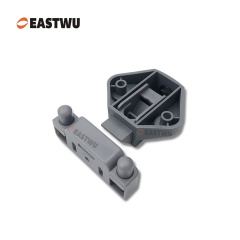 Matt Black Zinc Alloy Push Type Cupboard Door Metal Handle Lock