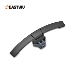 Matt Black Zinc Alloy Push Type Cupboard Door Metal Handle Lock