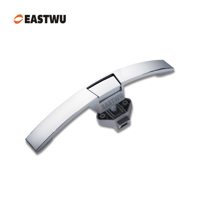 Chrome Zinc Alloy Push Type Cupboard Door Metal Handle Lock