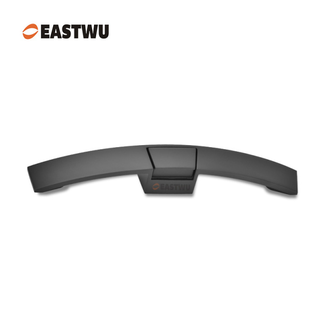 Matt Black Zinc Alloy Push Type Cupboard Door Metal Handle Lock