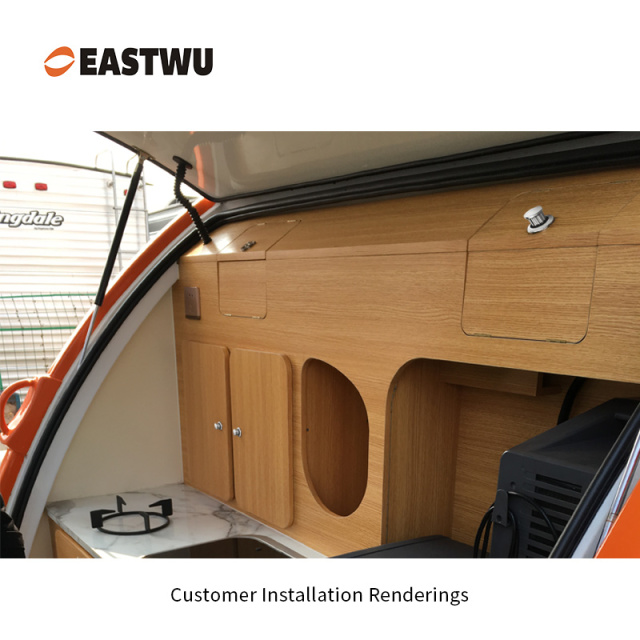 Chrome Push to Close and Turn to Open Push Latch Plastic Cut Out Φ32mm Board Thickness 1~20mm