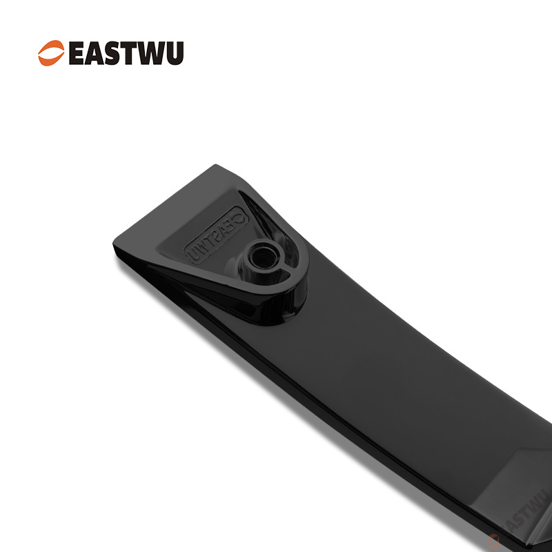 Matt Black Zinc Alloy Push Type Cupboard Door Metal Handle Lock