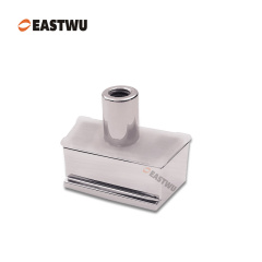 Brushed Nickel Zinc Alloy Push Type Cupboard Door Metal Handle Lock