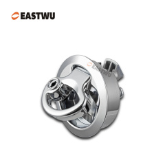 Chrome Zinc Alloy Toilet Door Lock Cut Out φ50mm