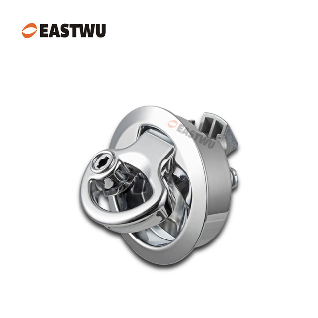 Chrome Zinc Alloy Toilet Door Lock Cut Out φ50mm