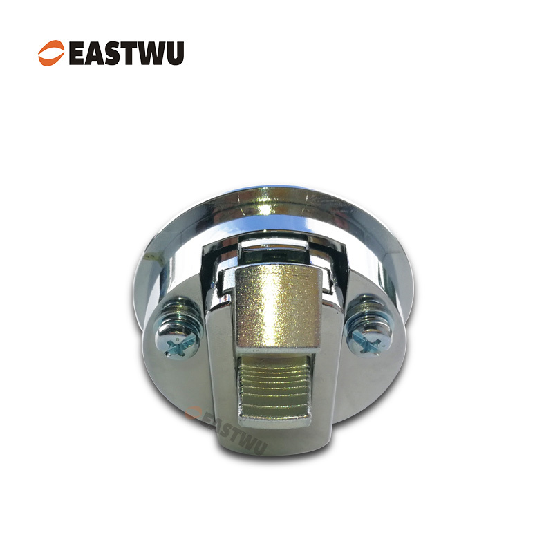 Chrome Zinc Alloy Toilet Door Lock Cut Out φ50mm