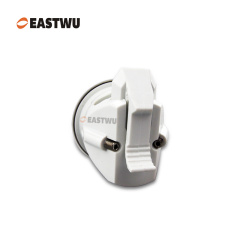 Silver ABS&Aluminium Alloy Toilet Door Lock Cut Out φ43mm