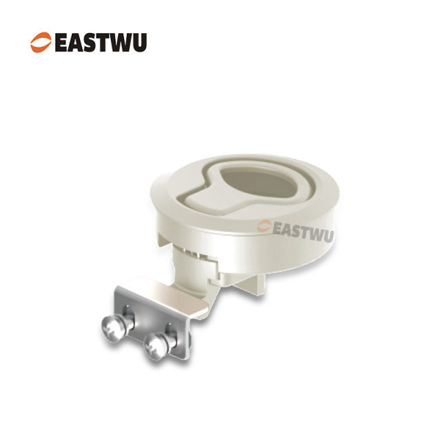 White Plastic Push to Close Latch Cut Out φ50mm