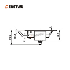 Nickel Stainless Steel Small Toolbox Latch