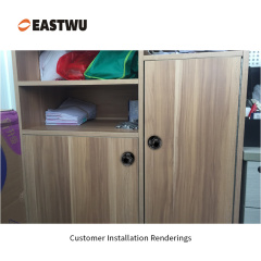 Black Plastic Push to Close Latch Cut Out φ50mm